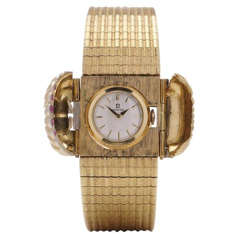 omega gold ladies watch|omega ladies gold watch 1950.